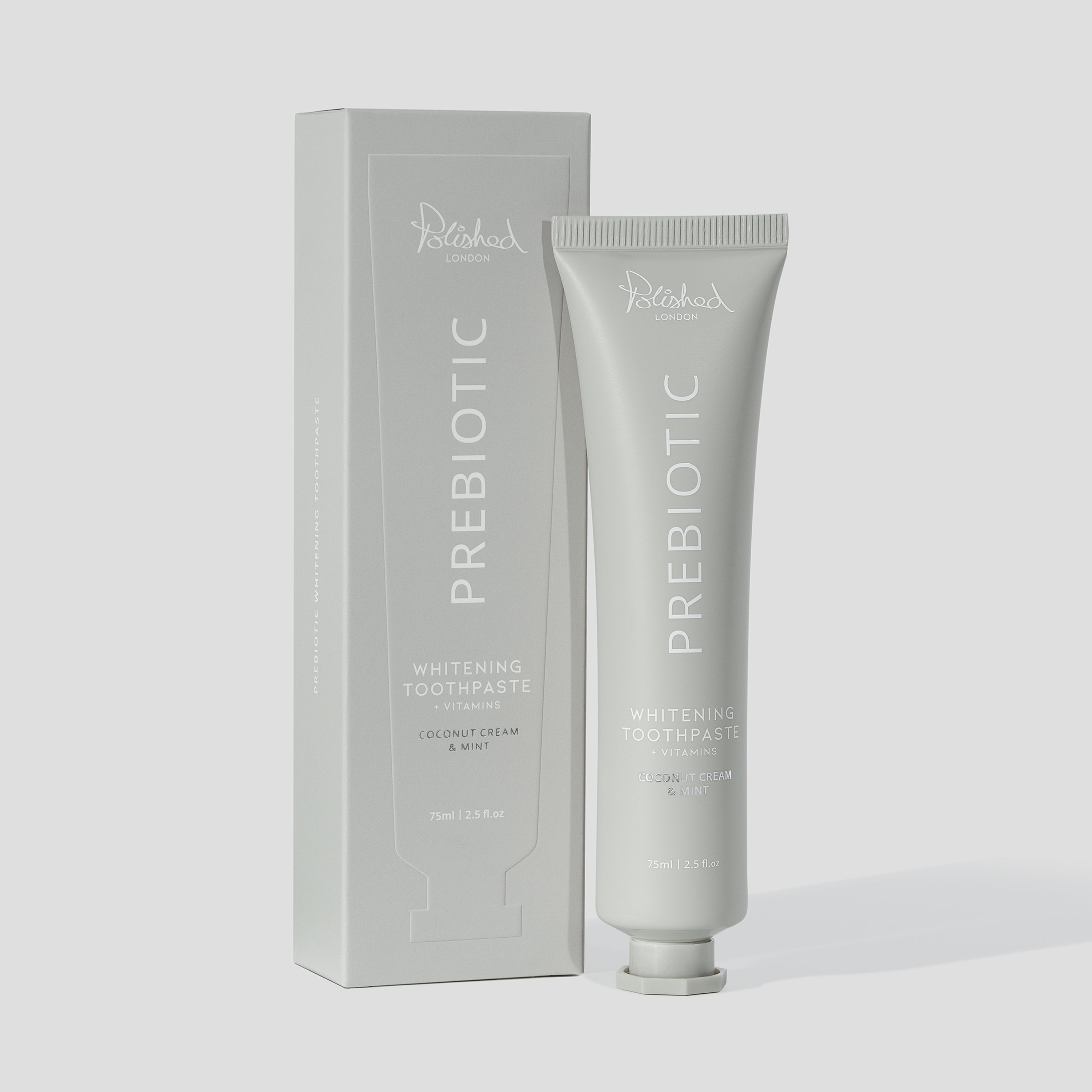 PREBIOTIC WHITENING TOOTHPASTE - COCONUT CREAM & MINT - 75ML