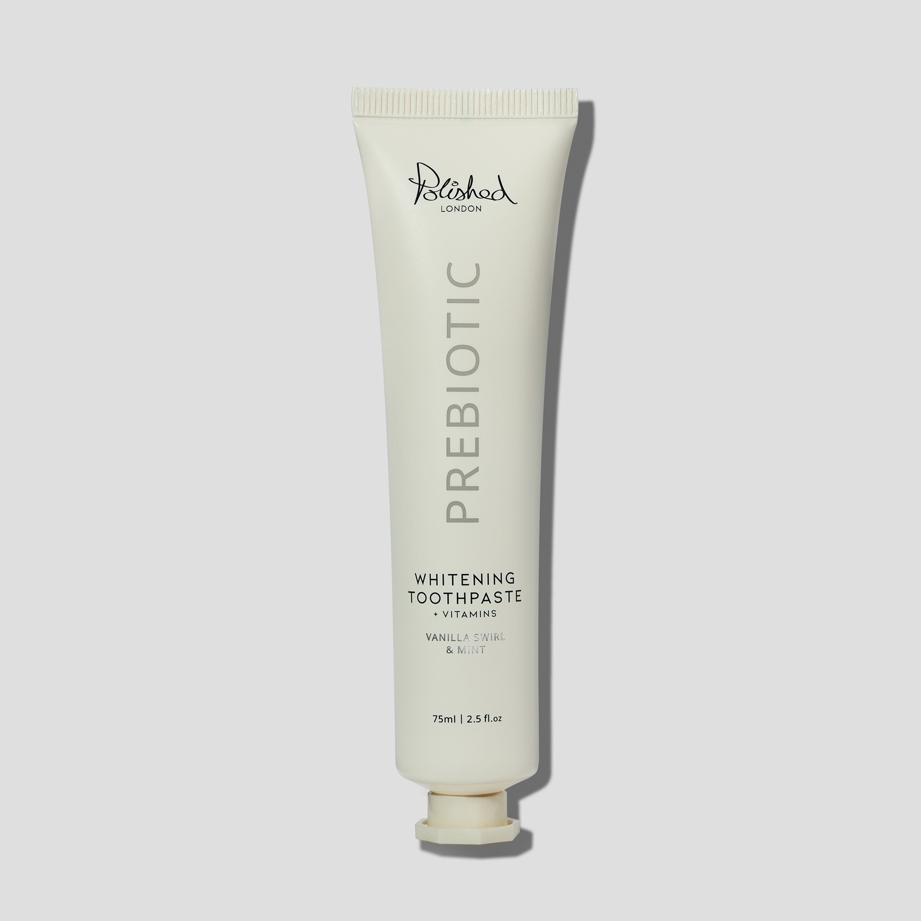 PREBIOTIC WHITENING TOOTHPASTE - VANILLA SWIRL & MINT - 75ML