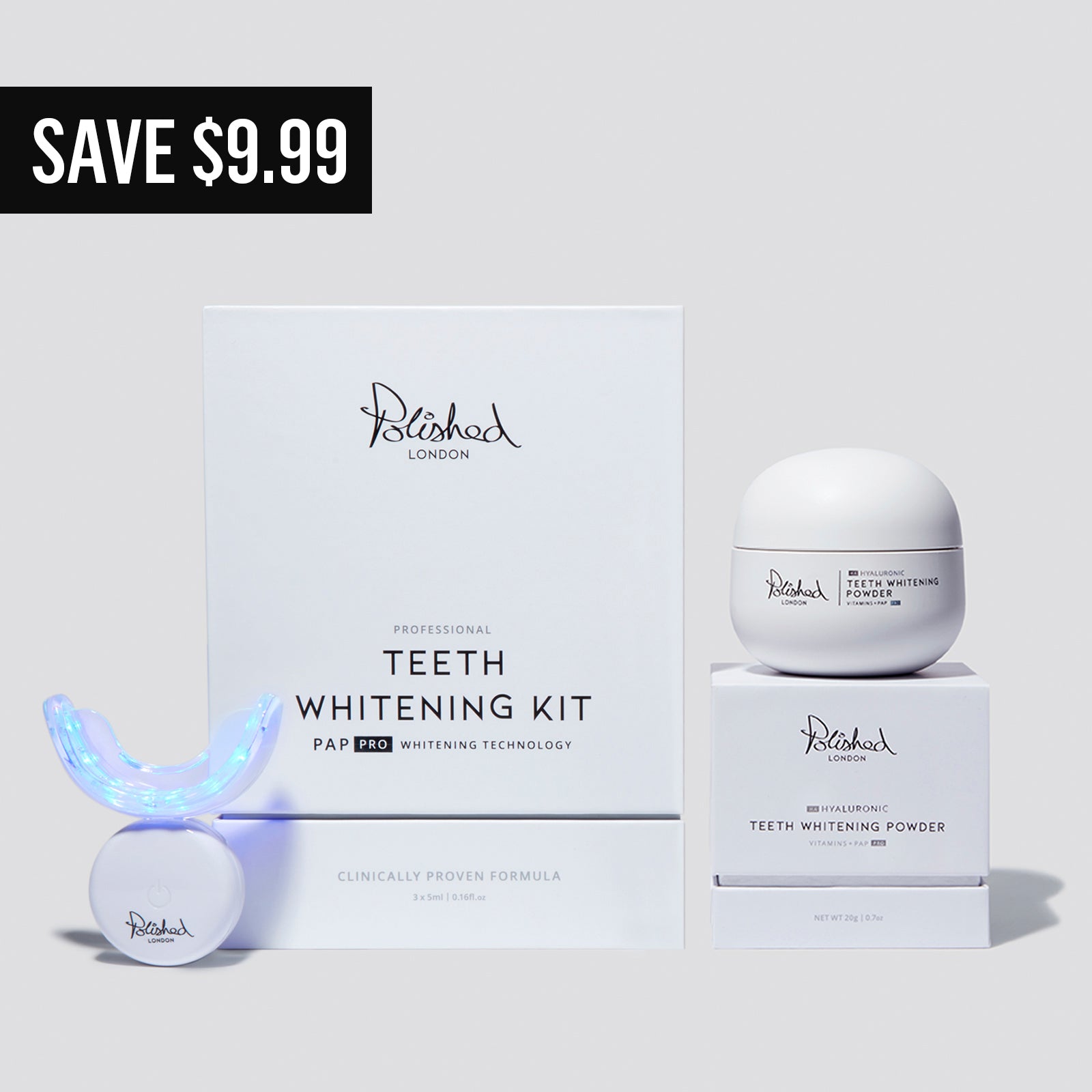 TEETH WHITENING KIT & POWDER BUNDLE