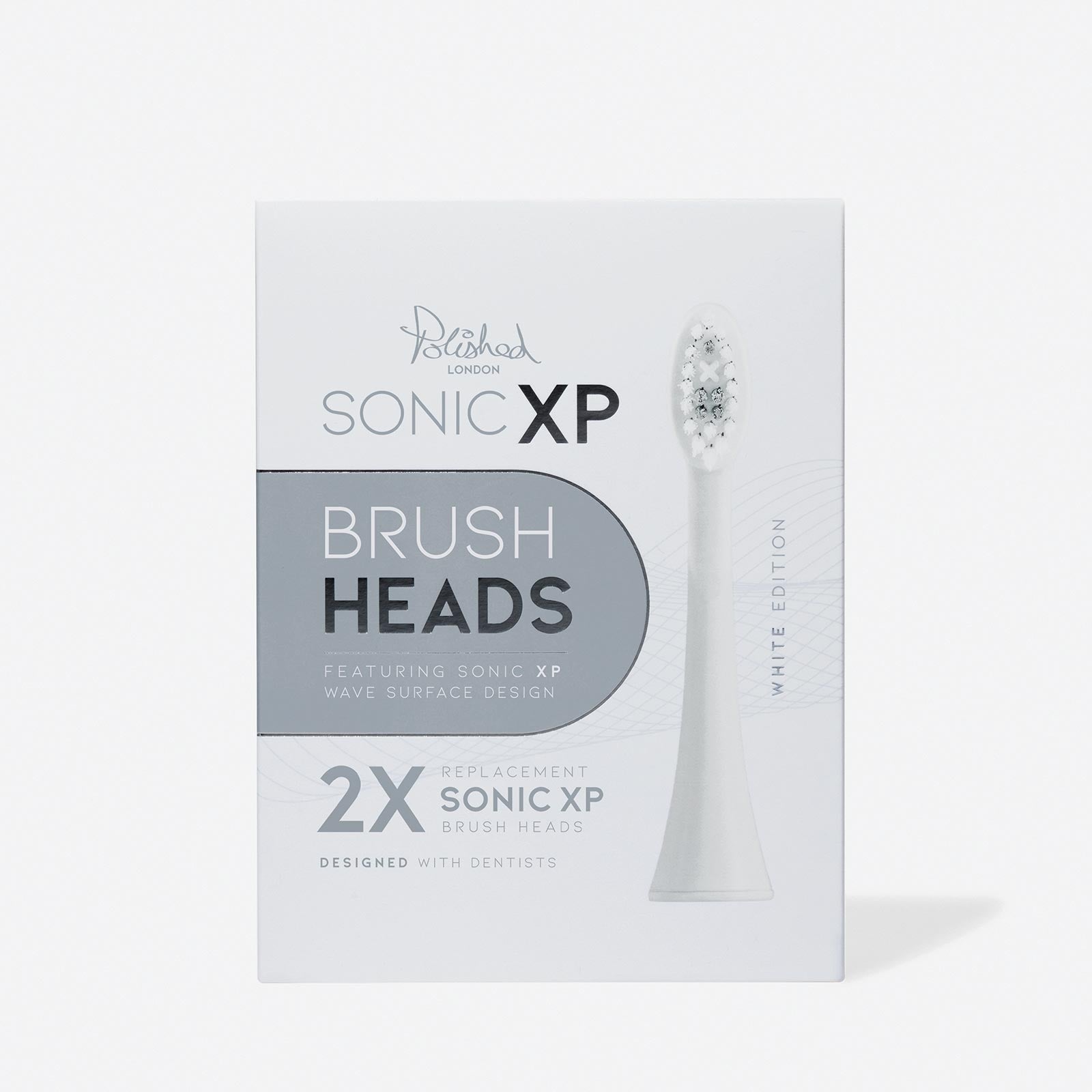 SONIC XP REPLACEMENT TOOTHBRUSH HEADS - WHT