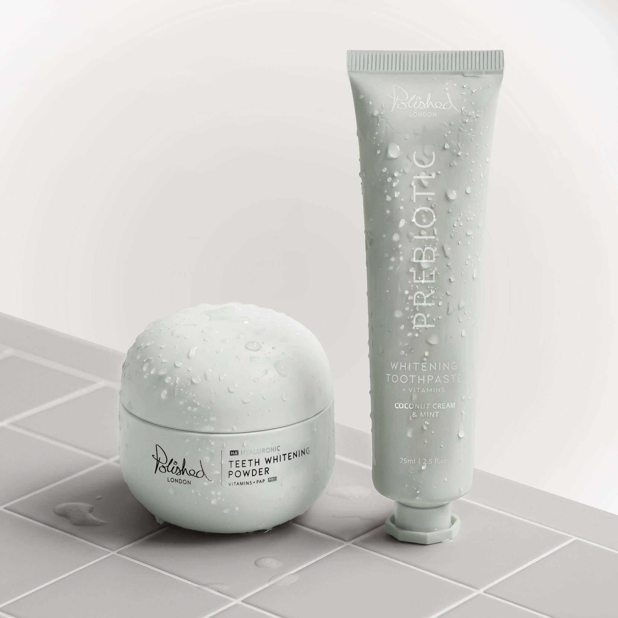 Teeth Whitening Powder & Prebiotic Toothpaste - Coconut Bundle