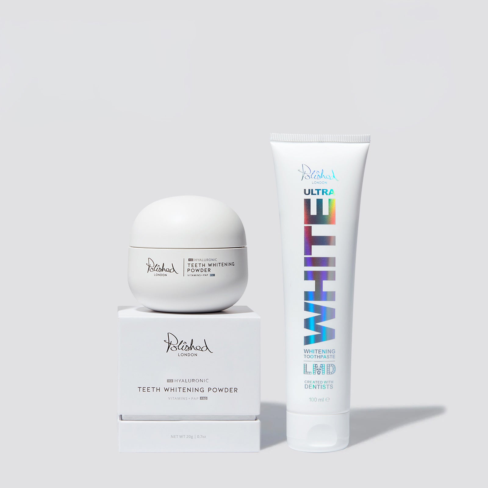 TEETH WHITENING POWDER AND TOOTHPASTE BUNDLE
