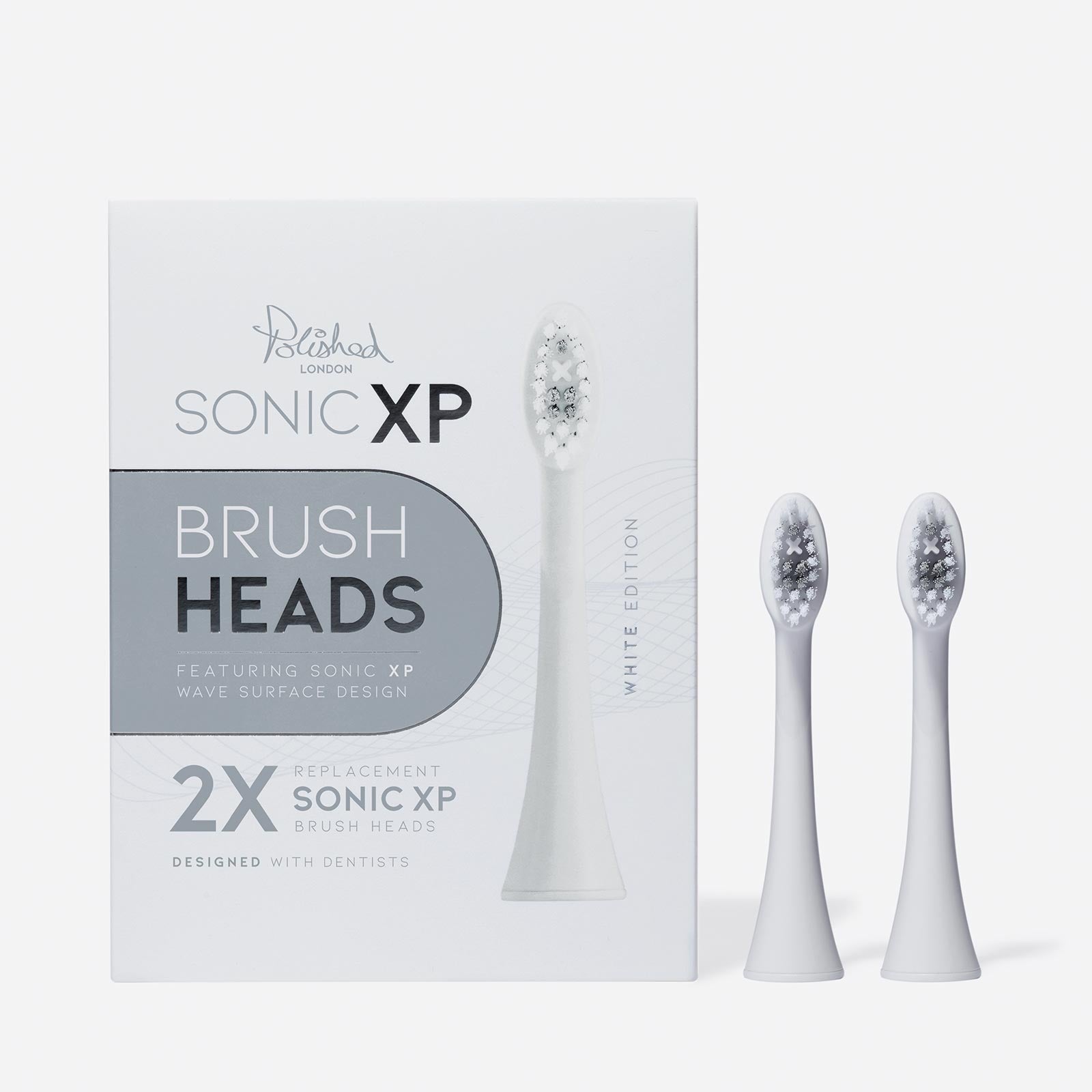 SONIC XP REPLACEMENT TOOTHBRUSH HEADS - WHT